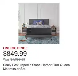 Costco Sealy Posturepedic Stone Harbor Firm Queen Mattress or Set offer