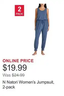 Costco N Natori Women's Jumpsuit, 2-pack offer