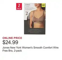Costco Jones New York Women's Smooth Comfort Wire Free Bra, 2-pack offer