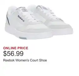Costco Reebok Women's Court Shoe offer