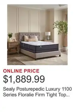 Costco Sealy Posturepedic Luxury 1100 Series Floralie Firm Tight Top Mattress or Set offer