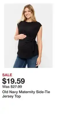 Old Navy Old Navy Maternity Side-Tie Jersey Top offer
