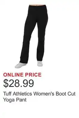 Costco Tuff Athletics Women's Boot Cut Yoga Pant offer