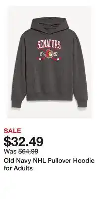 Old Navy Old Navy NHL Pullover Hoodie for Adults offer