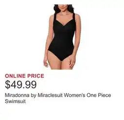 Costco Miradonna by Miraclesuit Women's One Piece Swimsuit offer
