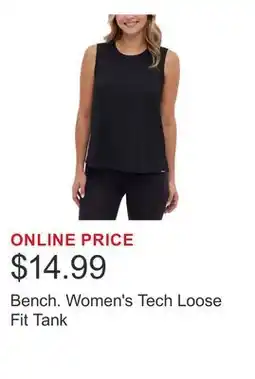 Costco Bench. Women's Tech Loose Fit Tank offer