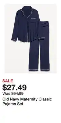 Old Navy Old Navy Maternity Classic Pajama Set offer