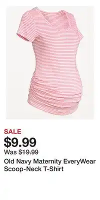 Old Navy Old Navy Maternity EveryWear Scoop-Neck T-Shirt offer