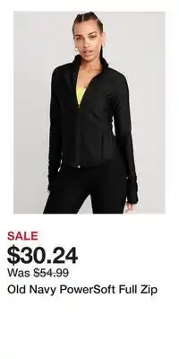 Old Navy Old Navy PowerSoft Full Zip offer