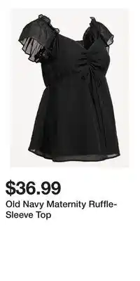 Old Navy Old Navy Maternity Ruffle-Sleeve Top offer