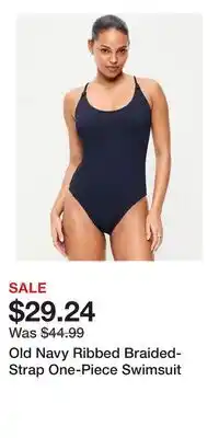 Old Navy Old Navy Ribbed Braided-Strap One-Piece Swimsuit offer