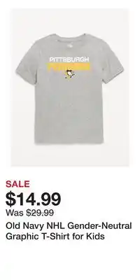 Old Navy Old Navy NHL Gender-Neutral Graphic T-Shirt for Kids offer
