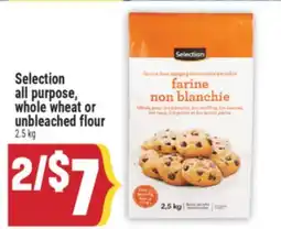 Marché Adonis Selection all purpose, whole wheat or unbleached flour offer