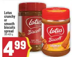 Marché Adonis LOTUS CRUNCHY OR SMOOTH BISCUITS SPREAD offer