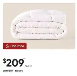 Sleep Country LuxeSilk Duvet offer