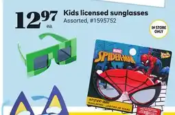 Giant Tiger Kids licensed sunglasses offer
