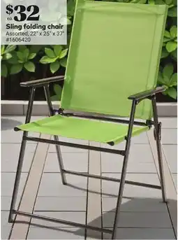 Giant Tiger Sling folding chair offer