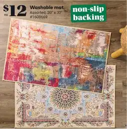 Giant Tiger Washable mat offer