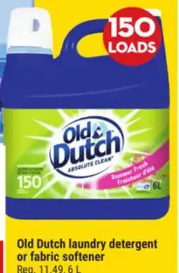 Giant Tiger Old Dutch laundry detergent or fabric softener offer