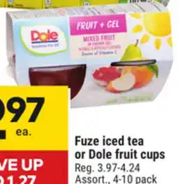 Giant Tiger Dole fruit cups offer