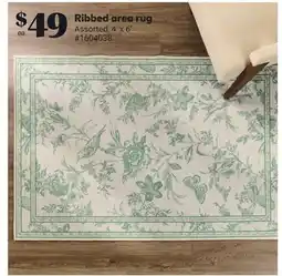 Giant Tiger Ribbed area rug offer