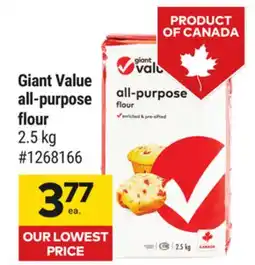 Giant Tiger Giant Value all-purpose flour offer