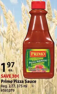 Giant Tiger Primo Pizza Sauce offer