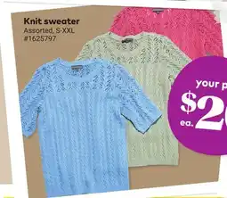 Giant Tiger Knit sweater offer