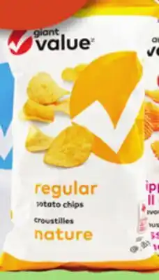 Giant Tiger Giant Value chips or snacks offer