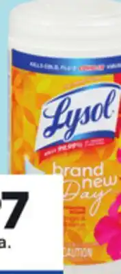 Giant Tiger Lysol wipes offer