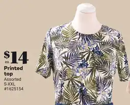 Giant Tiger Printed top offer