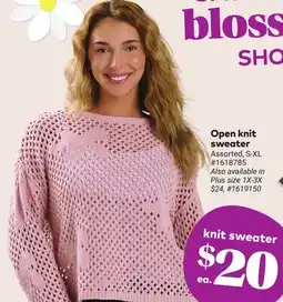 Giant Tiger Open knit sweater offer