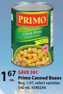 Giant Tiger Primo Canned Beans offer