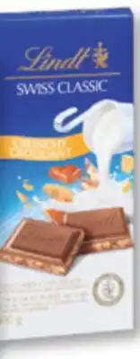 Familiprix LINDT or Swiss Classic, Chocolate, 100g offer