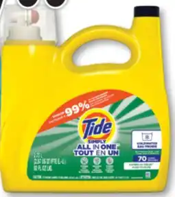 Familiprix FLEECY Fabric softener, or TIDE Simply All in One Laundry detergent, 2,72 offer