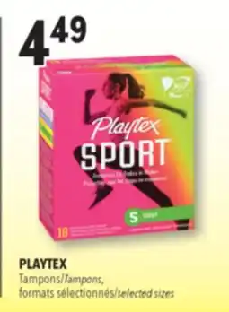 Familiprix PLAYTEX Tampons, selected sizes offer