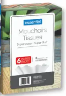 Familiprix ESSENTIEL Bathroom tissue, 8 double rolls or Tissues, 6 packs offer