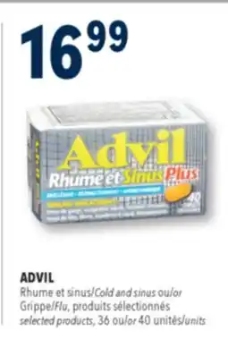 Familiprix ADVIL Cold and sinus or Grippe/Flu offer