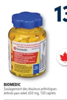 Familiprix BIOMEDIC Arthritis pain relief, 650 mg, 100 caplets offer