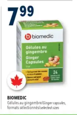 Familiprix BIOMEDIC, Ginger capsules, selected sizes offer