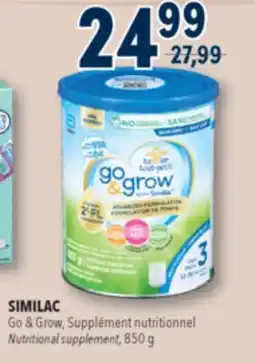 Familiprix SIMILAC, Go & Grow, Nutritional supplement offer