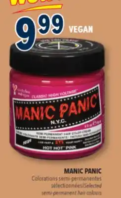 Familiprix MANIC PANIC semi-permanent hair colours offer