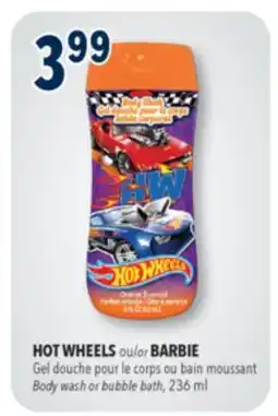 Familiprix HOT WHEELS Body wash or bubble bath offer