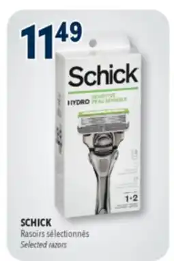 Familiprix SCHICK, Selected razors offer