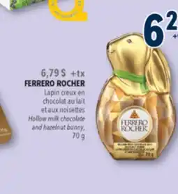 Familiprix FERRERO ROCHER Hollow milk chocolate and hazelnut bunny offer