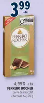 Familiprix FERRERO ROCHER Chocolate bar, 90g offer