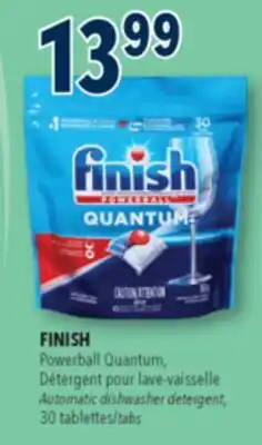 Familiprix FINISH, Powerball Quantum, Automatic dishwasher detergent, 30 tabs offer