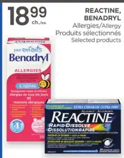 Proxim REACTINE, BENADRYL offer