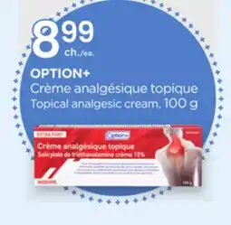 Proxim OPTION+ Topical analgesic cream offer