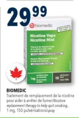 Familiprix BIOMEDIC Nicotine replacement therapy to help quit smoking, 1mg, 150 spray offer